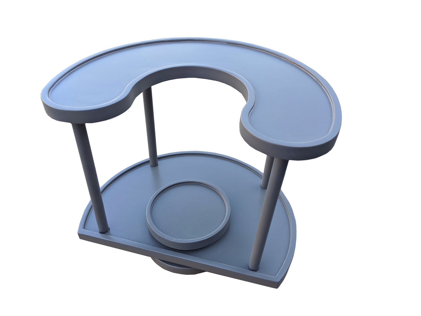 Two Tier Organizer Wood Lazy Susan for Countertop Spinner Turntable Tea Organizer for Cabinet Soda Rack Organizer Turn Tables for Organization | Spice Storage Organizer House Organization