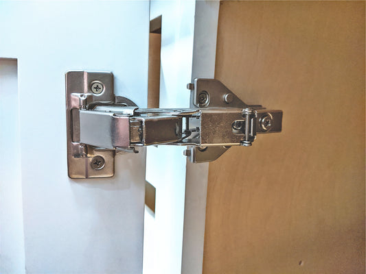 165 Degree Full Overlay Screw-On Lazy Susan Cabinet Hinge with Face Frame Plate for Door Connect Frame Kitchen Cabinet Corner Door Hinges Metal Lasy Susan Hardware Corner Cabinet Replacement