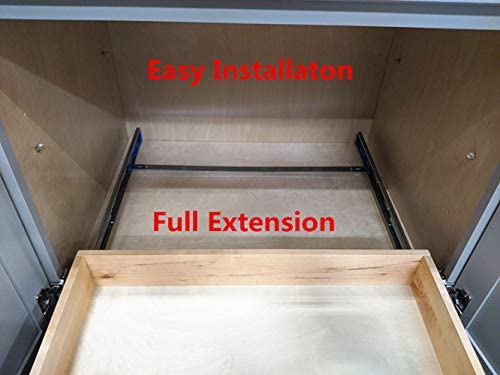 Soft-Close DIY Slide Out Cabinet Shelf Pull-Out Wood Drawer
